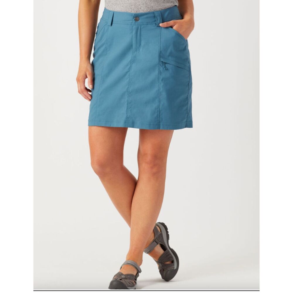 Duluth On The Fly Skort 4 Teal Garden Hike Vacation UPF 50